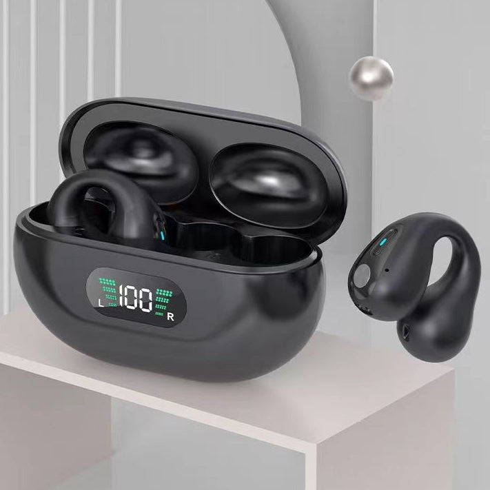 Bone Conduction Headphones TWS Earbuds Ear Clip Bluetooth 5.3 Touch Wireless Earphone

 In-Ear Bass HIFI Sports Headset